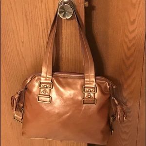 Bronze Genuine Leather Nine West handbag
